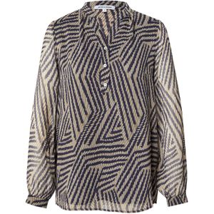 MORE & MORE - Blouse - Beige - Wijde Blouse - Lange Mouw