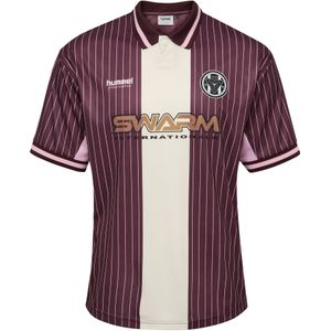 Hummel Functioneel shirt  beige / lichtbeige / wijnrood / zwart