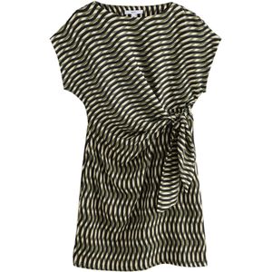 Next Jurk  donkerblauw / olijfgroen / wit