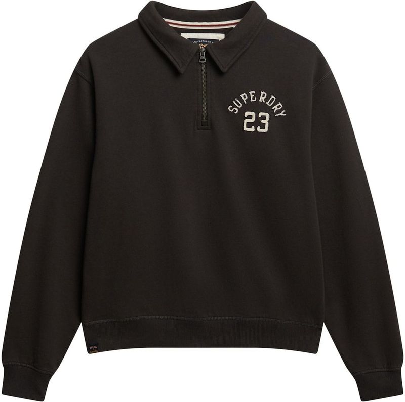 Superdry - Athletic Essentials Collared Half Zip - Sweatshirt - Loose Fit