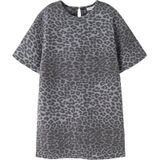 Jurk - Panterprint - Keperstof - Halflange Mouwen - Loose Fit