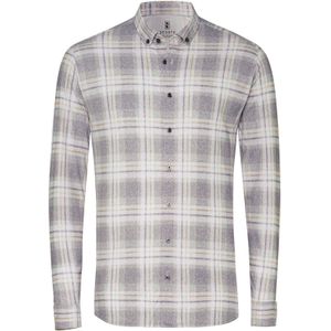 DESOTO Overhemd  bruin / antraciet / wit