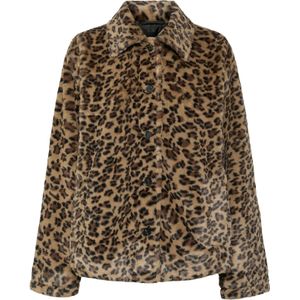 PIECES Tussenjas 'PCROBYN'  bruin / lichtbruin / zwart