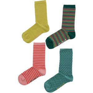 Seasalt Cornwall Sokken 'Sailor'  cyaan blauw / mosterd / donkergroen / watermeloen rood