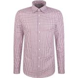 SEIDENSTICKER - Zakelijk Overhemd - Lila/Wit - Katoen - Lange Mouw