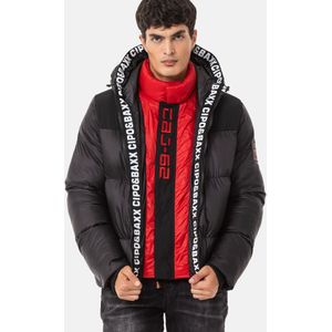 CIPO & BAXX Winterjas  zwart / wit