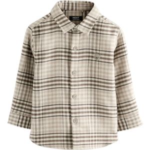 Next Overhemd  beige / donkerbruin
