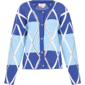 IZIA Gebreid vest  blauw / marine / wit