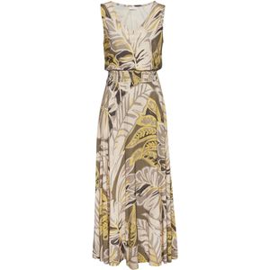 LASCANA - Jurk - Camel - Viscose - Mouwloos - Lang/maxi