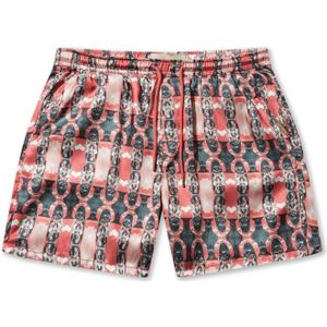Pas De Monaco Broek  petrol / rood / wit