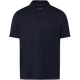 Marc O'Polo - Shirt - Donkerblauw - Katoen - Polokraag - Kwartmouw