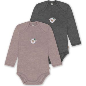 normani Rompertje/body 'Auckland'  antraciet / lila / gemengde kleuren