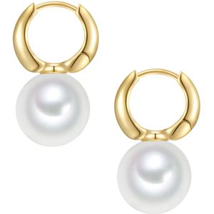 Rafaela Donata Oorbellen  goudgeel / wit