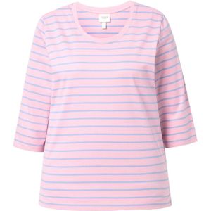 Ulla Popken Shirt  lichtblauw / rosa