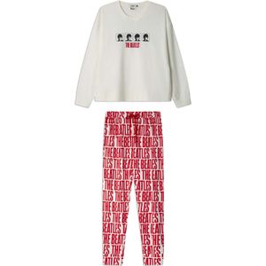 Gisela Pyjama  rood / offwhite