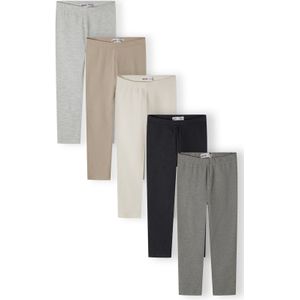 MINOTI Leggings  beige / sand / donkergrijs / grijs gemêleerd / zwart