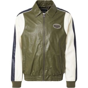 GUESS Tussenjas  beige / donkerblauw / kaki