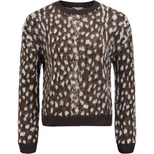 OBJECT Trui  bruin / wolwit