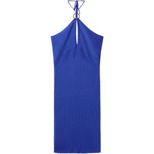 MANGO Jurk 'Trot'  blauw