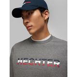 HECHTER PARIS - Sweatshirt - Navy - Donkergrijs - Bloedrood - Wit