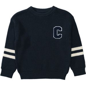 STACCATO Trui  nachtblauw / wit