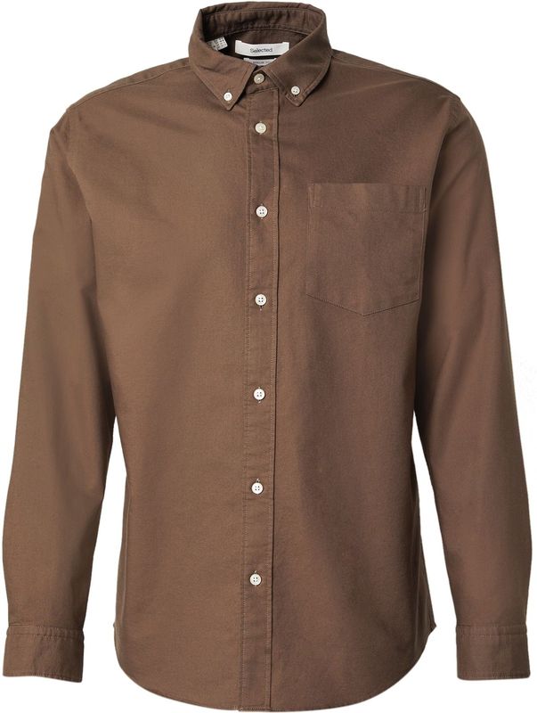 Selected - Oxford Flex - Overhemd - Lange Mouwen - Regular Fit - 100% Katoen