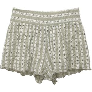 Pull&Bear Broek  pastelgroen / wit