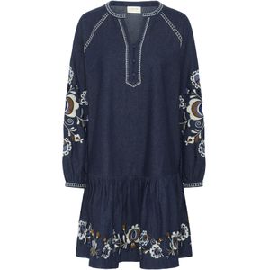 Cream Jurk 'Gro'  crème / blauw / navy / bruin