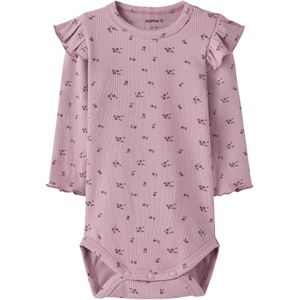 Lange Mouwen Romper - Ribgebreid - Body - All-over print