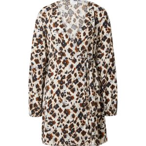 VILA Jurk 'VIKATHRINA'  ecru / blauw / donkerbruin / zwart