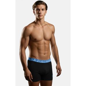 U.S. POLO ASSN. Boxershorts  lichtblauw / zwart / wit