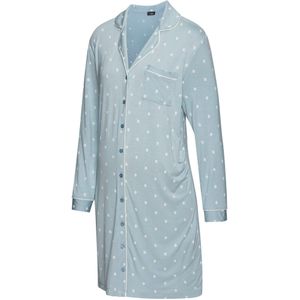 VIVANCE Nachthemd  lichtblauw / wit