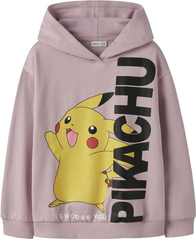 NAME IT Sweatshirt 'NKFNisara Pokemon'  geel / lila / zwart