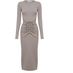 Calli Jurk 'DIONA'  taupe