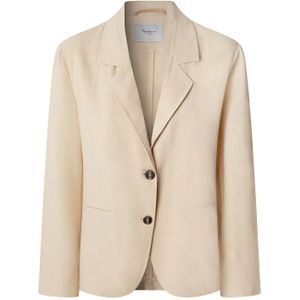 Pepe Jeans - STELLA - Blazer - Effen - Regular Fit - Mix van Viscose en Lyocell