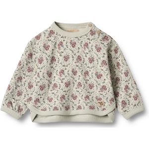 WHEAT Sweatshirt 'Emery'  lichtgroen / donkergroen / rosé / wit