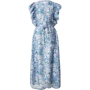 & Other Stories Jurk  indigo / azuur / limoen / wit