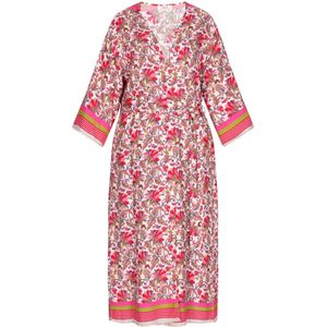 usha FESTIVAL Kimono 'Fashion Look'  mosterd / lila / pink / rood / wit