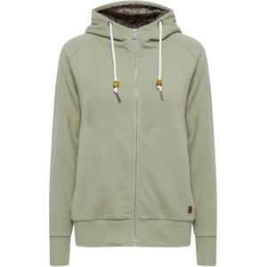 Oxmo Sweatvest 'ULLA'  bruin / groen