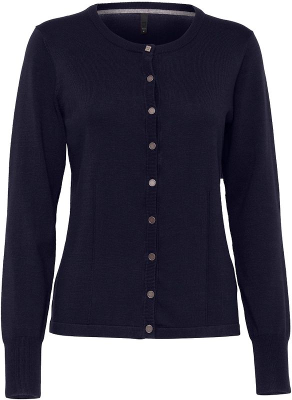 PULZ Jeans Gebreid vest 'SARA'  donkerblauw