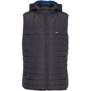 FQ1924 Bodywarmer 'Danial'  navy / grijs / bloedrood / wit