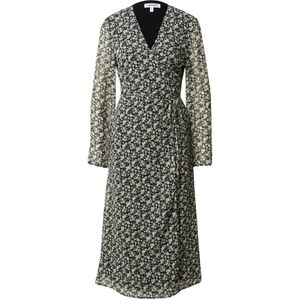 EDITED Jurk 'Alara'  geel / groen / zwart