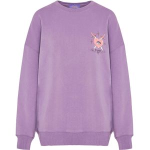 Funky Buddha Sweatshirt  orchidee / koraal / rosa / wit