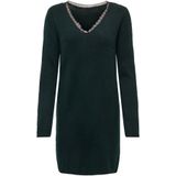 Onltammy - Midi-jurk - Gebreid - V-Hals - Lange Mouwen - Regular Fit