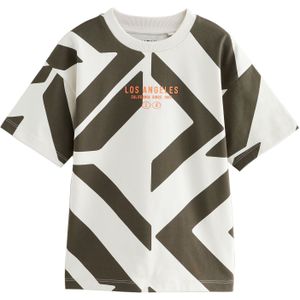 Next Shirt  kaki / eierschaal