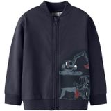 NAME IT Sweatvest 'NMMStorm'  navy / saffier / donkerrood