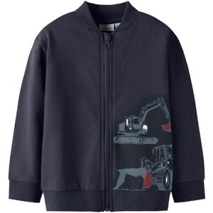 NAME IT Sweatvest 'NMMStorm'  navy / saffier / donkerrood