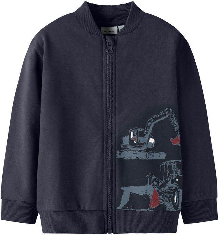 NAME IT Sweatvest 'NMMStorm'  navy / saffier / donkerrood