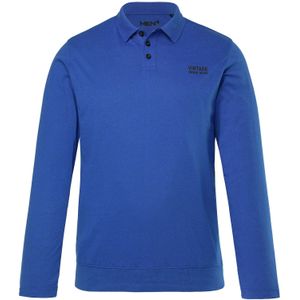 Men Plus Shirt  kobaltblauw