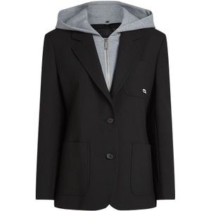 Karl Lagerfeld Blazers 'IKON TRANSFORMER'  grijs gemêleerd / zwart